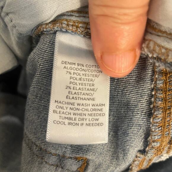 Loft Jeans 14/32 More Shine Less Shade Sun Embroidered Modern Skinny Wide Hem - Picture 13 of 16